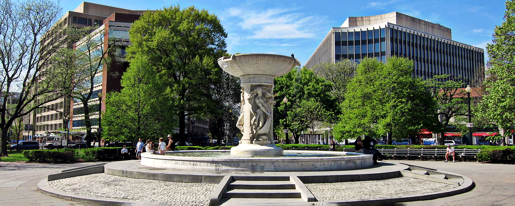 Fontein bij Dupont Circle