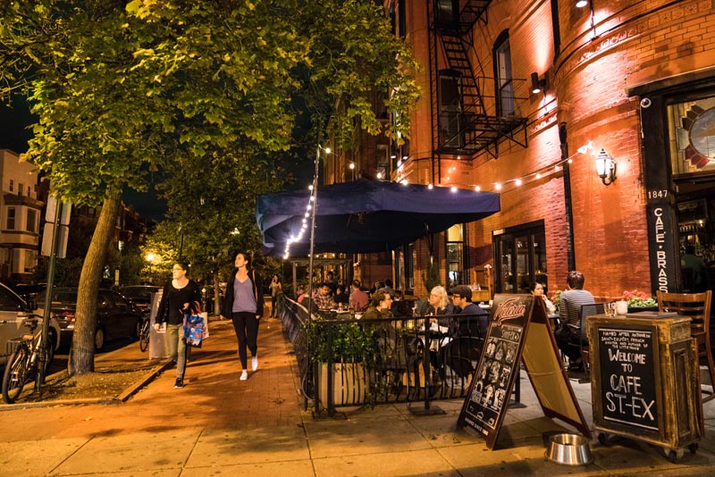 Patio Dining at Cafe Saint-Ex on 14th Street - Restaurants in Washington, DC