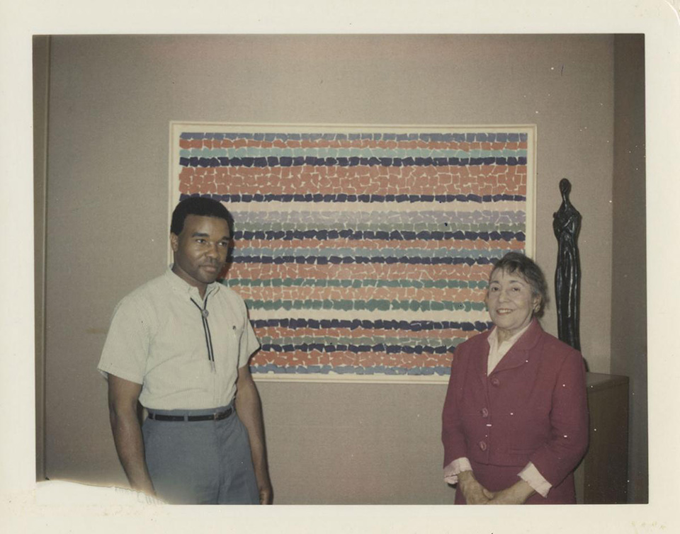 David C. Driskell and Alma Thomas at Howard University, 1966