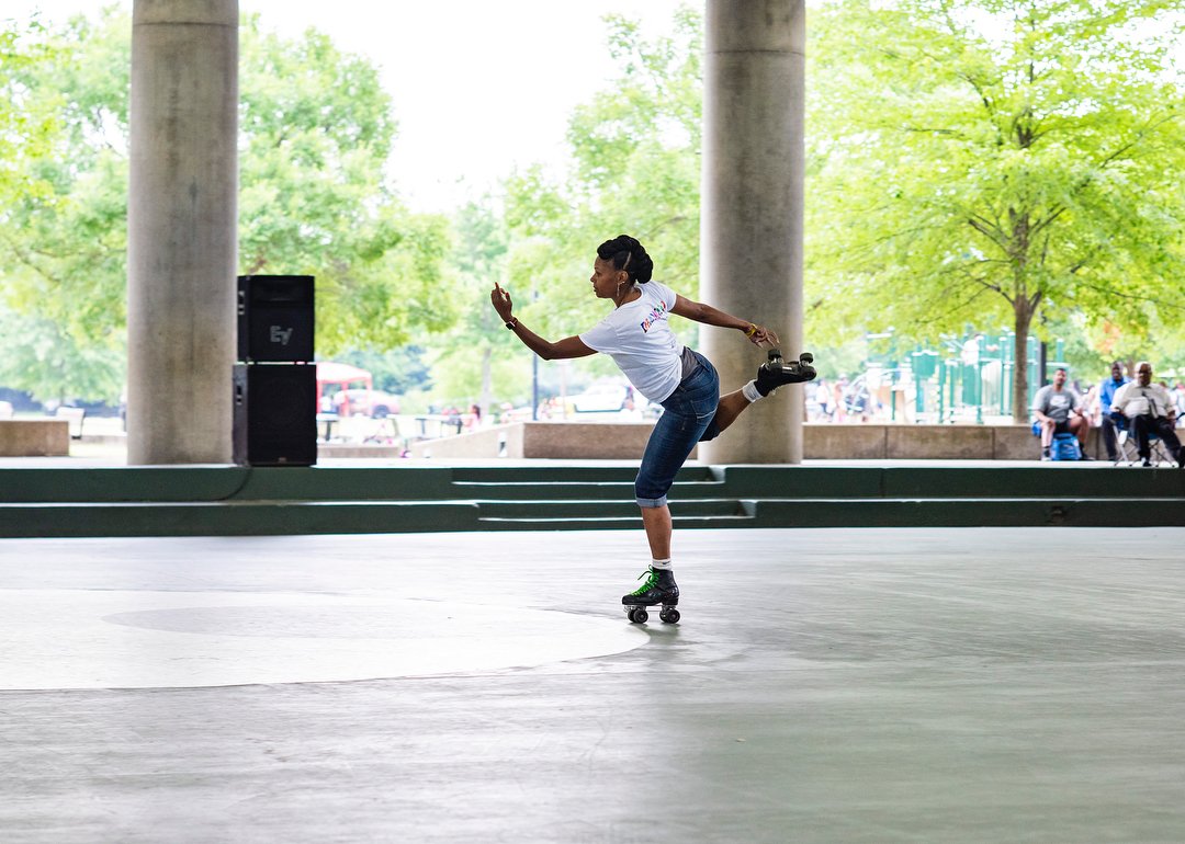 patineur à roulettes du parc d'Anacostia