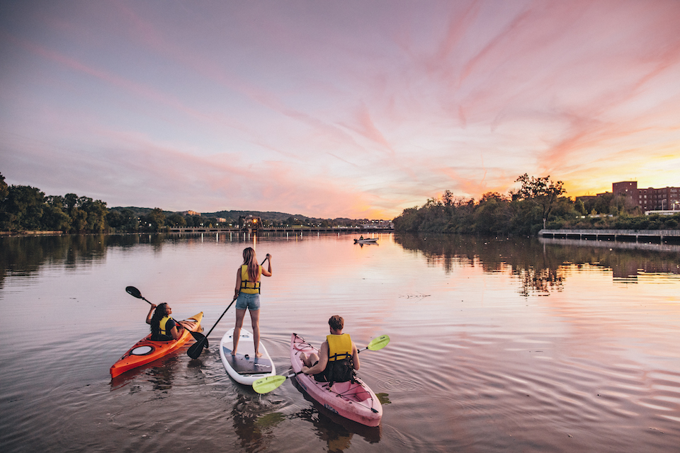 Kayak al atardecer