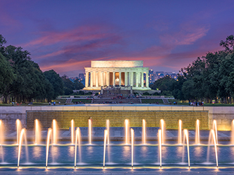 Lincoln Memorial à noite