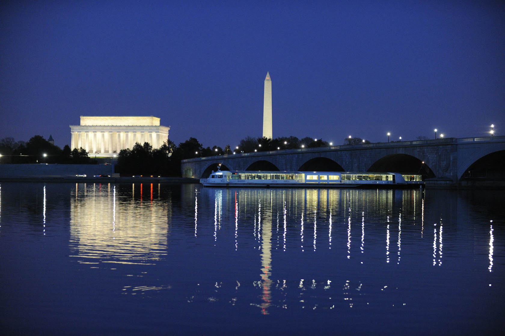 National Mall at night