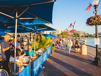 Restauracja Georgetown na nabrzeżu