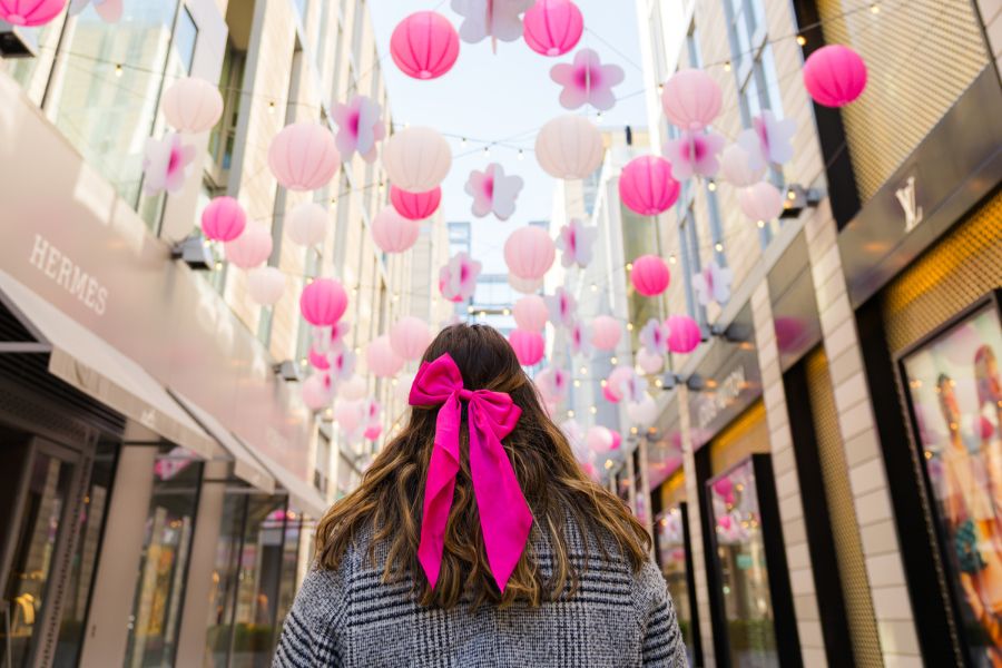 CityCenter Palmer Alley Cherry Blossom Lanterns