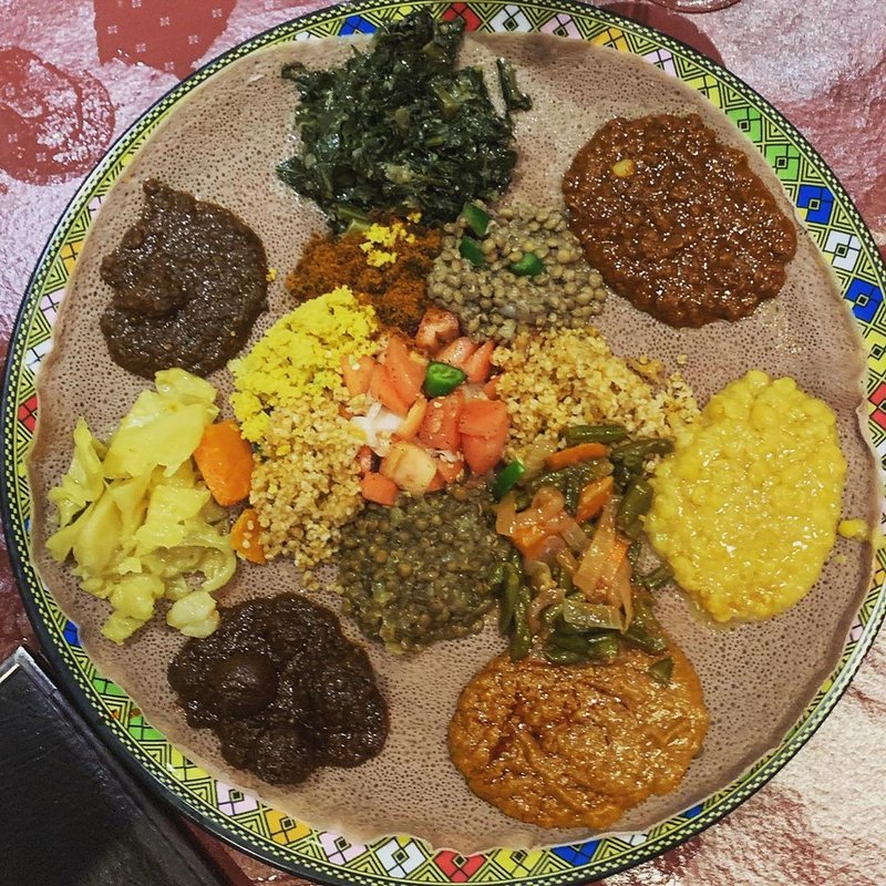 Ethiopian food from Dukem