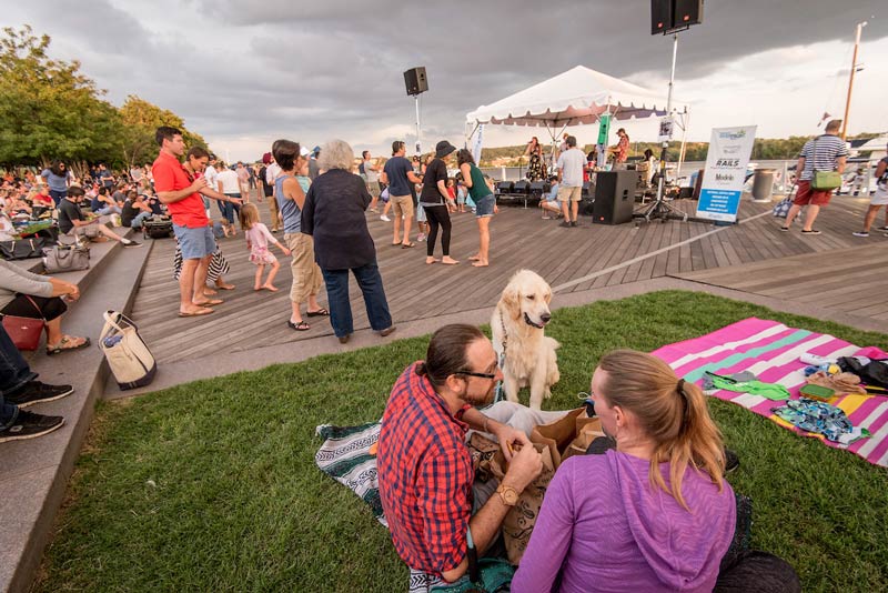 Friday night summer concert at The Yards Park on the Capitol Riverfront - Family-friendly things to do in Washington, DC