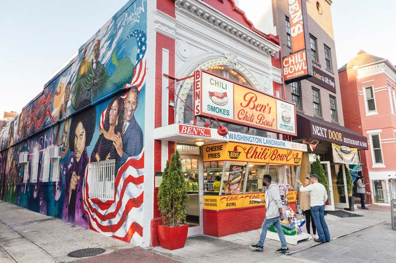 Ben's Chili Bowl in DC's U Street neighborhood - Where to enjoy all-American eats in Washington, DC