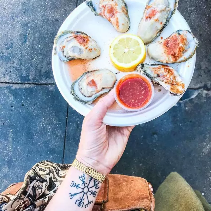 @chicvilleusa - Fresh oysters from the Maine Avenue Fish Market on the Southwest Waterfront - The Wharf in Washington, DC