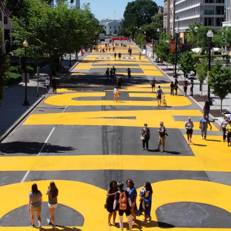 Black Lives Matter Plaza in Washington, DC