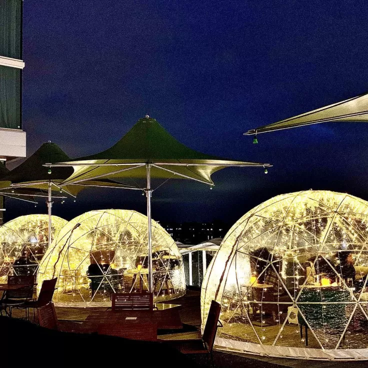 the wharf igloos