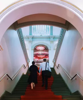 @johanna.hsu - Couple in Smithsonian American Art Museum's Renwick Gallery - Free art museum in Washington, DC