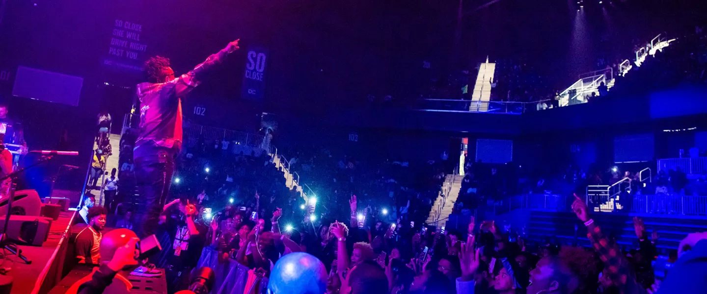 Concert at the Entertainment and Sports Arena in Congress Heights, Washington DC