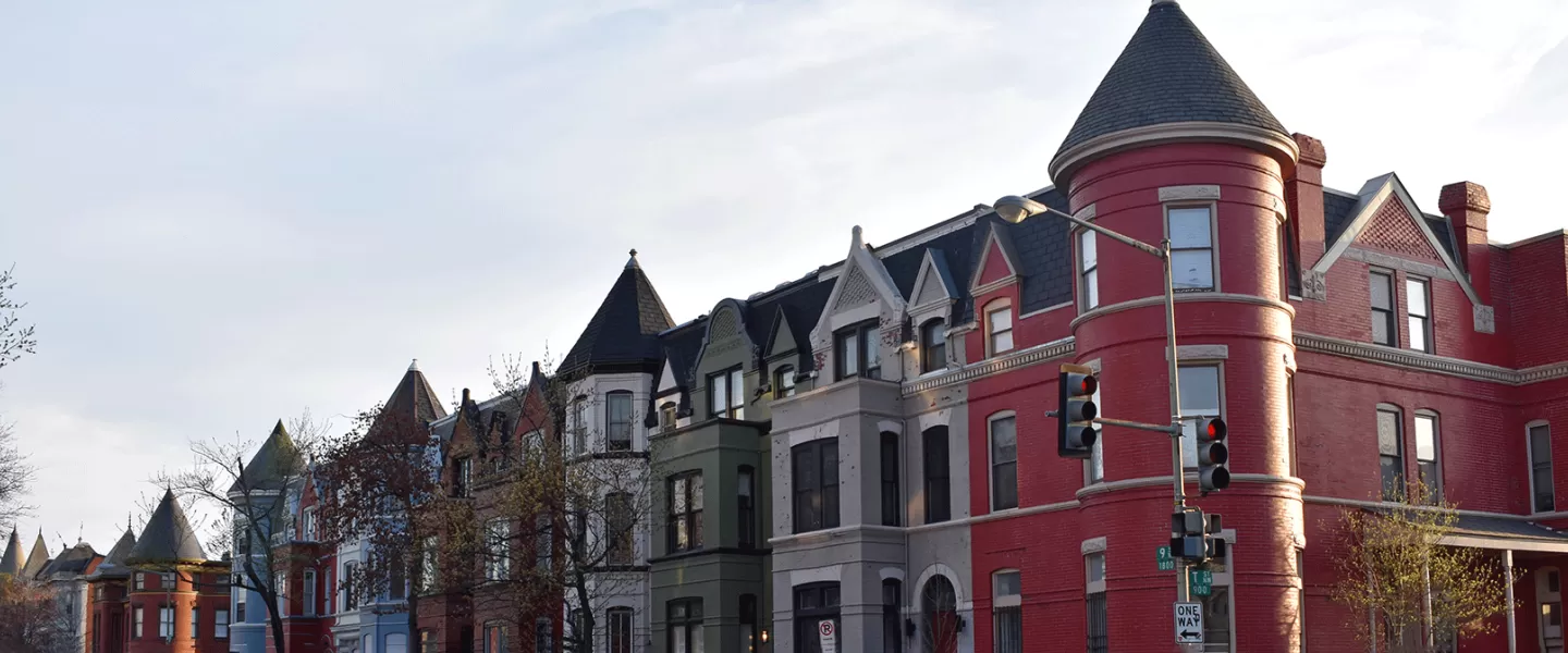 Row houses in the Shaw neighborhood