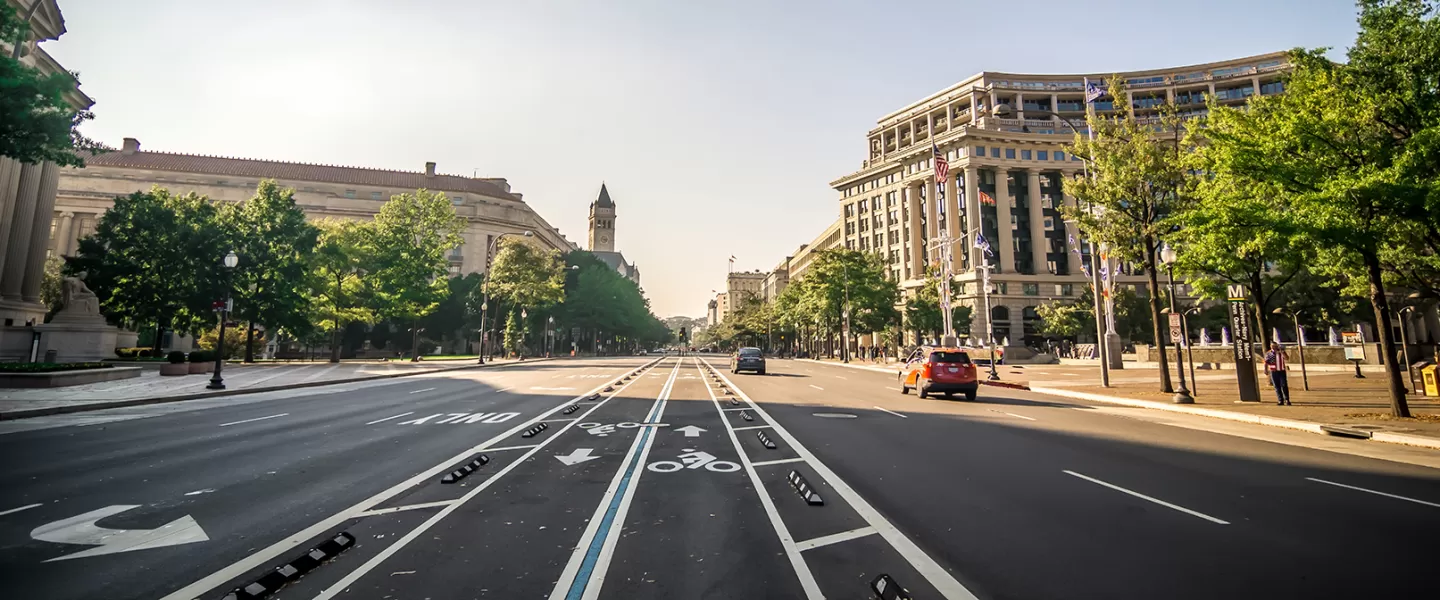 Street view in downtown DC