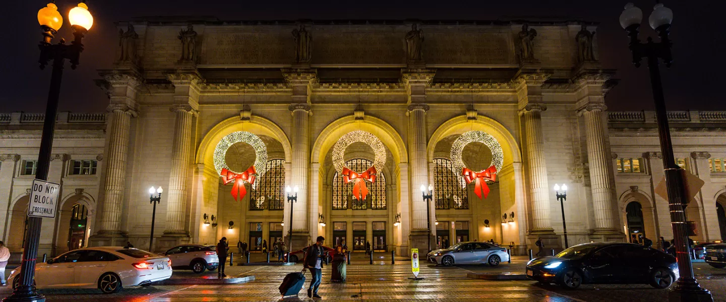 Union Station during holidays