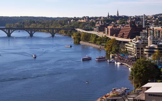 Georgetown Waterfront Aerial, Washington DC
