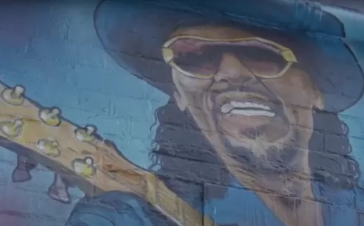 Grandfather of Go-Go Chuck Brown Mural by Aniekan Udofia
