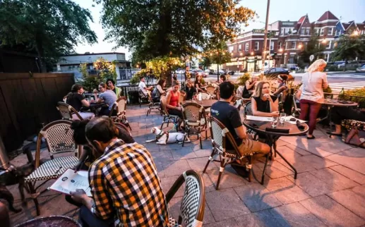 Diners enjoying the outdoor patio at Room 11 in Columbia Heights - Where to eat and drink in Washington, DC

