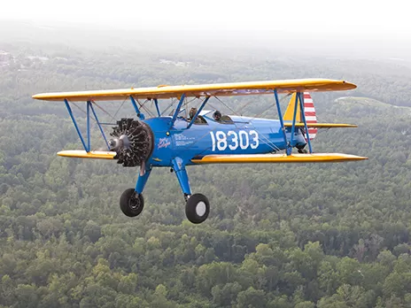 Tuskegee training airplane at National Museum of African American History and Culture