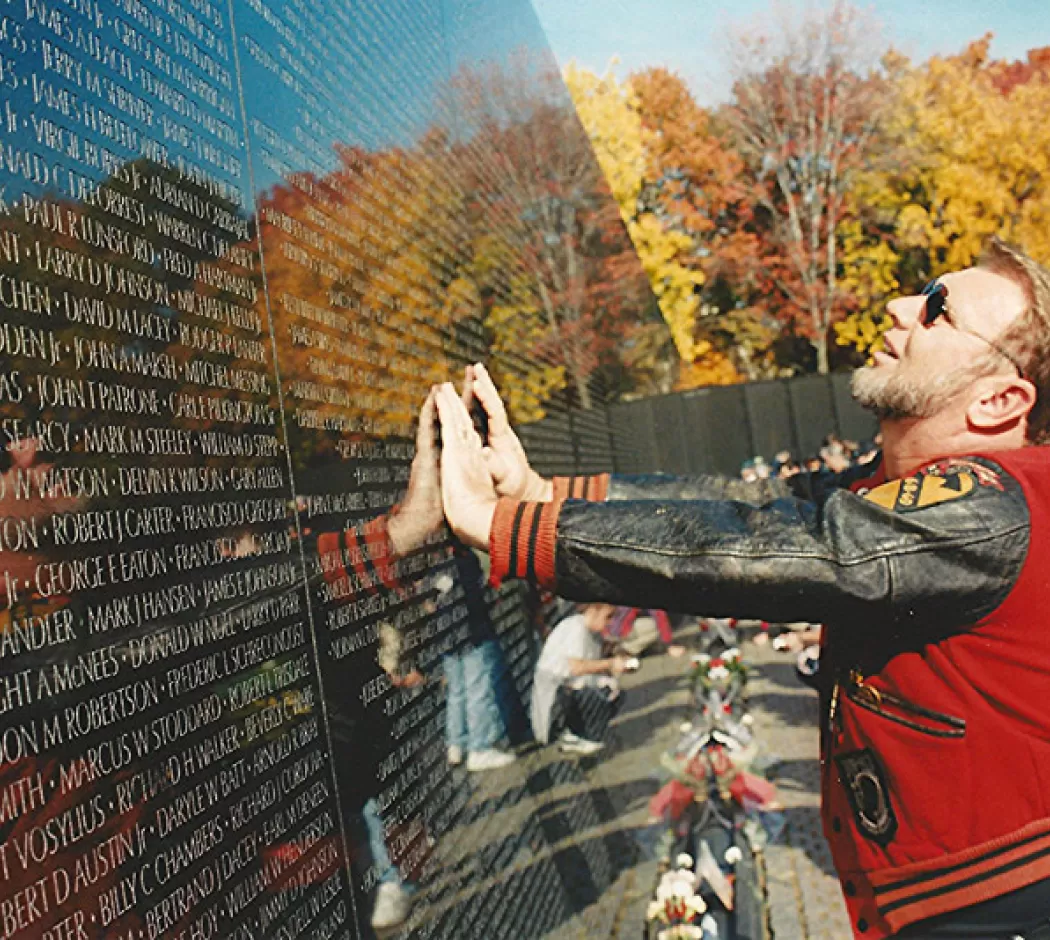 Vietnam Veterans Memorial on Veterans Day - Washington, DC