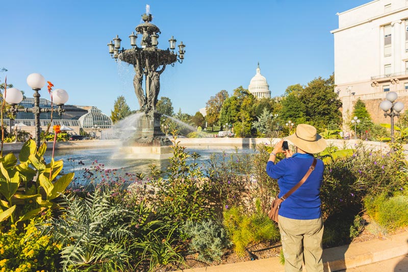 US Botanic Garden in der National Mall - Kostenloses Museum in Washington, DC