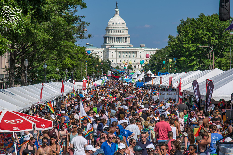 Pride Festival in front of the U.S. Capitol 